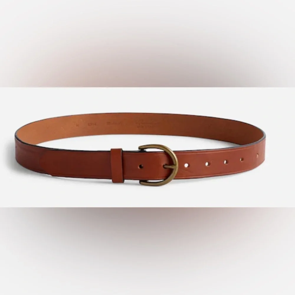 Madewell Perfect Leather Belt in Pecan - Picture 2 of 10